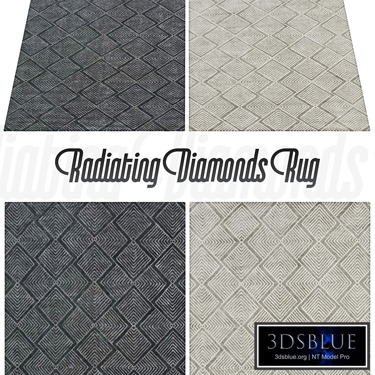 Radiating Diamonds Rug