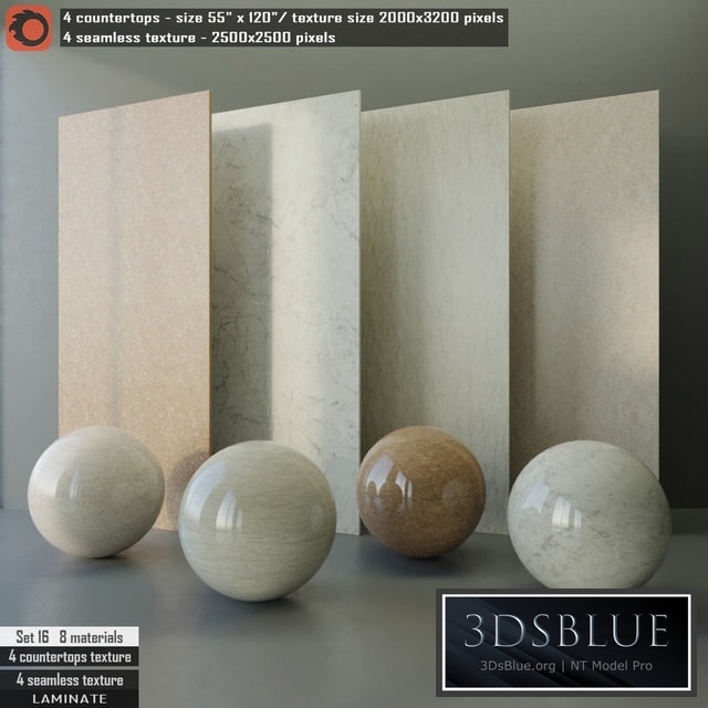 Laminate countertops & Seamless texture Set 16