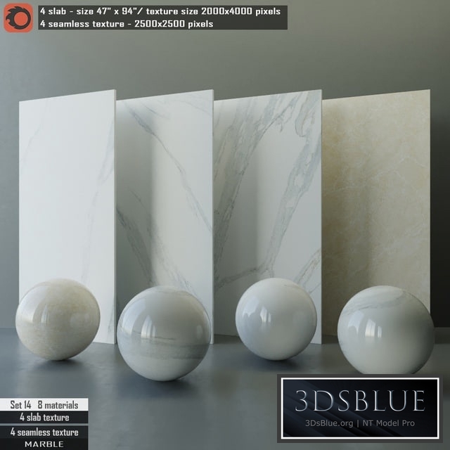 Marble slab & Seamless texture Set 14