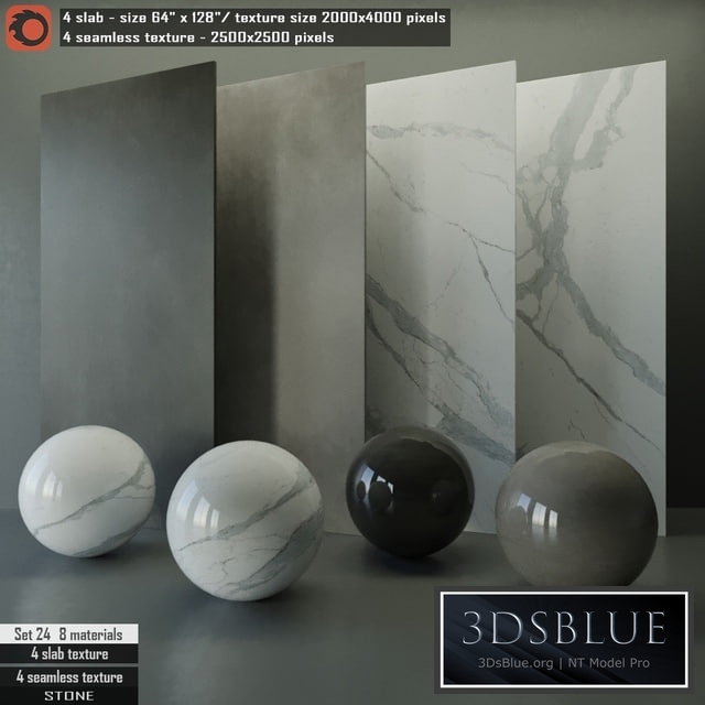 Stone slab & Seamless texture Set 24