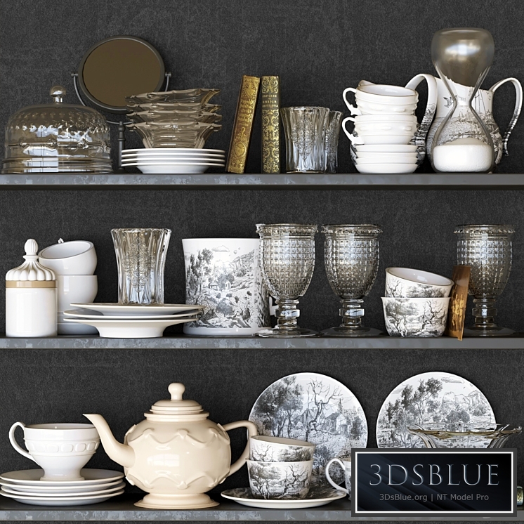 Collection of tableware and kitchen accessories
