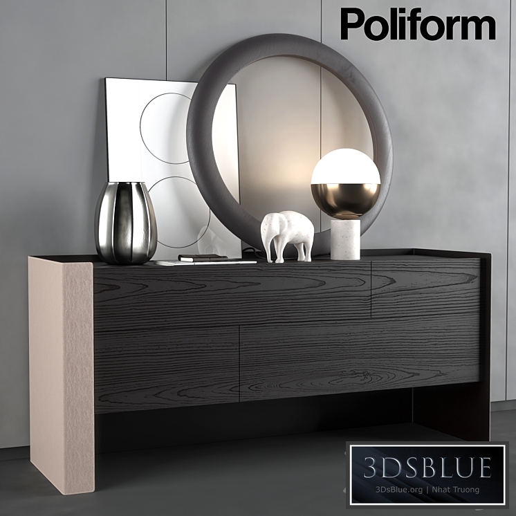 Chest of drawers Poliform Chloe night complements