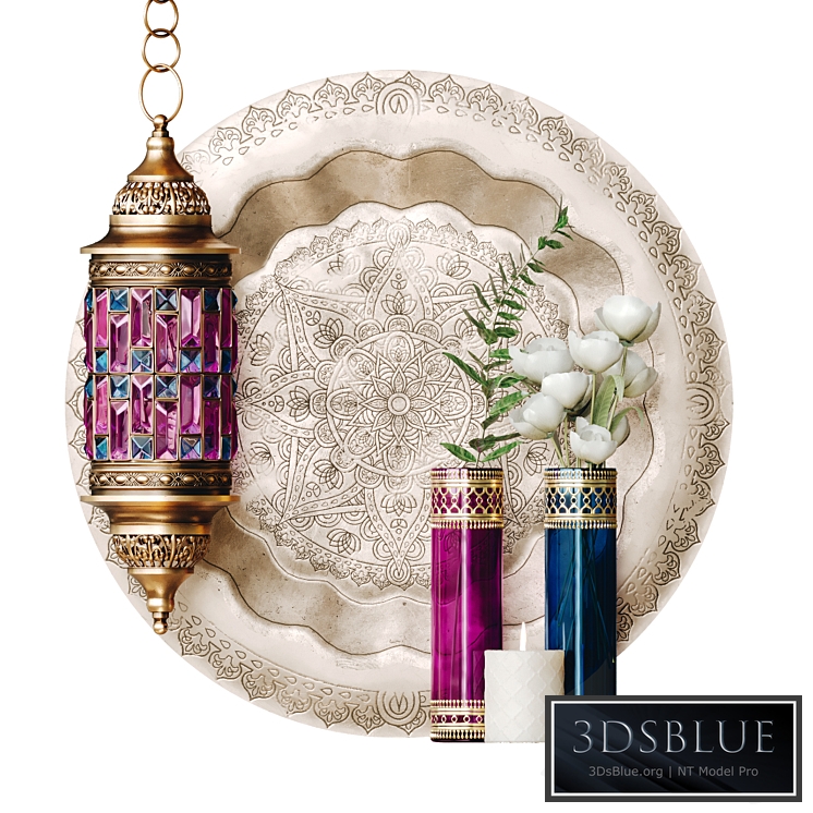 Decorative set in Moroccan style