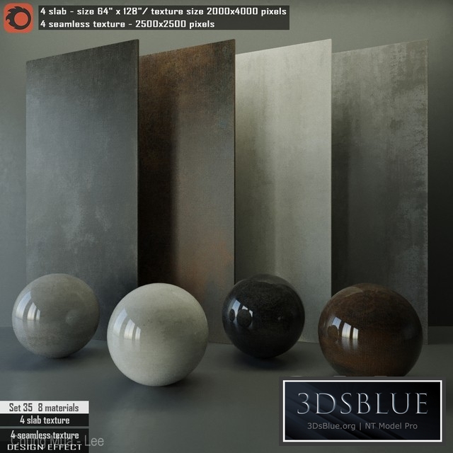 Design Effect slab & Seamless texture Set 35