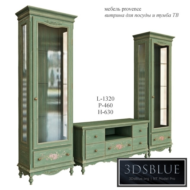 Showcase and TV cabinet