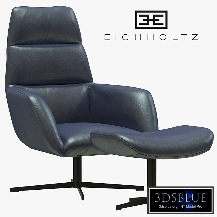 Eichholtz Swivel Chair & Ottoman Nautilus