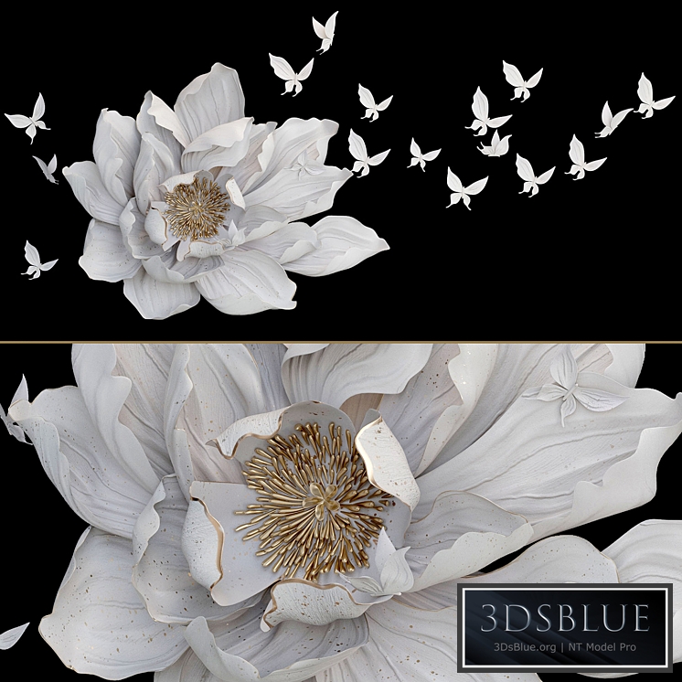 HP Decor_Wall Decor_Flower and Butterfly