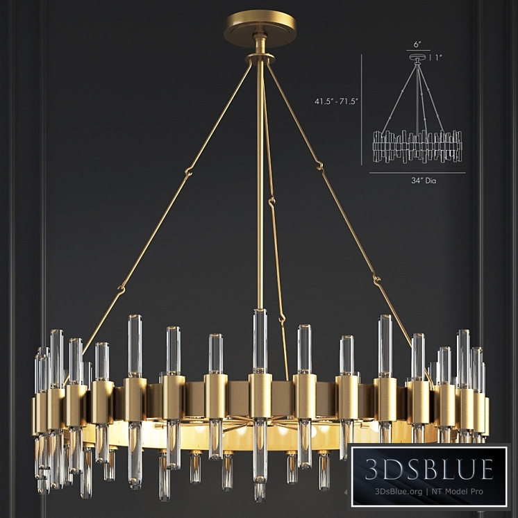 Haskell Large Chandelier Arteriors Home