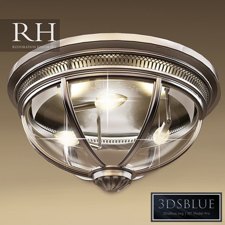 RH VICTORIAN HOTEL FLUSHMOUNT (3 size in file)