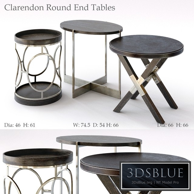 Bernhardt Clarendon Round End Tables