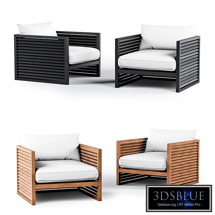 Harbor Outdoor Louver Arm Chair