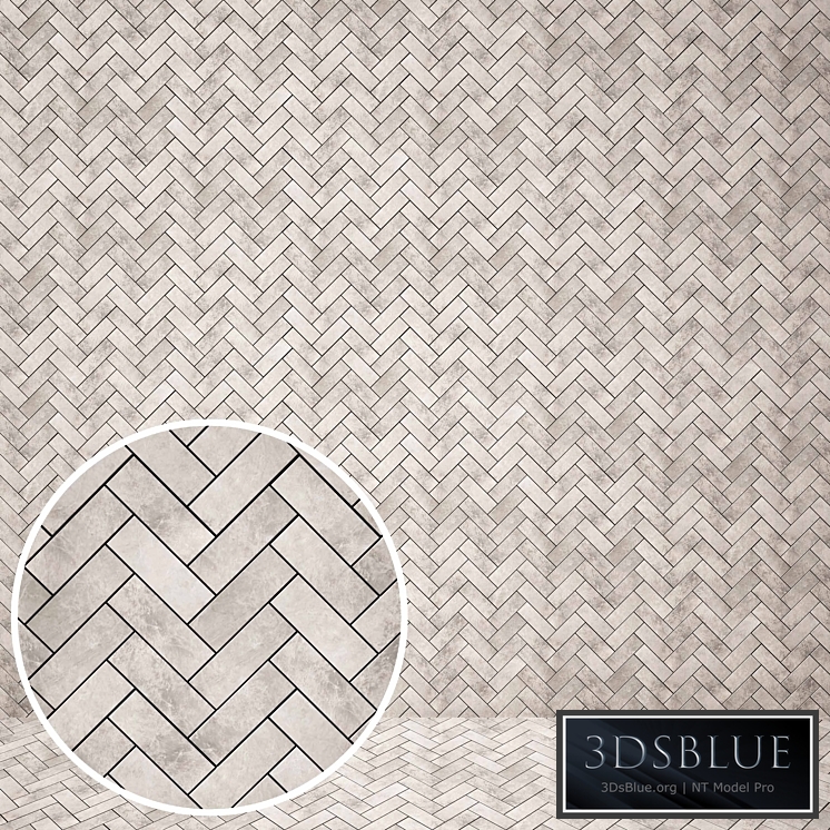 IRIS Cube Mosaic Chevron white