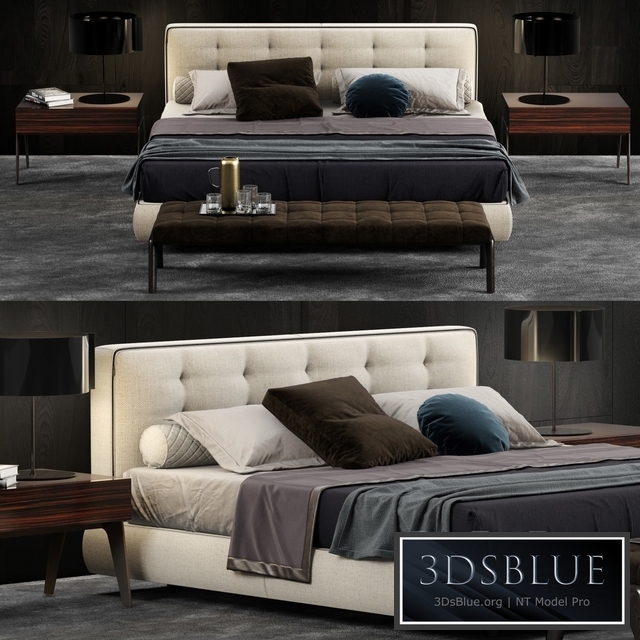 Minotti Bedford Cover Bed