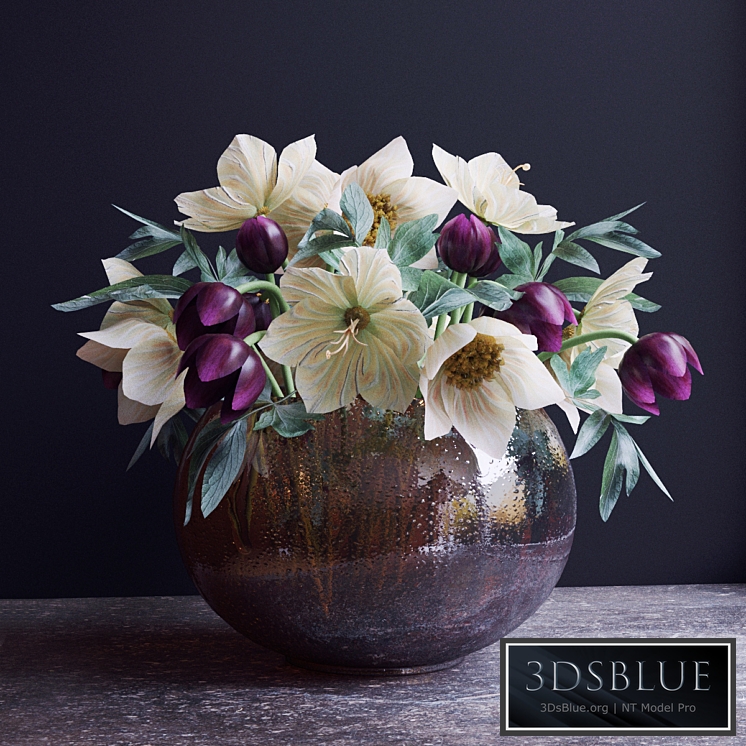 Bouquet of flowers in a vase 5