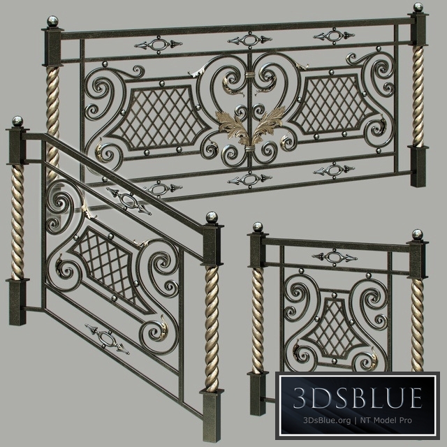 Fences forged, railing