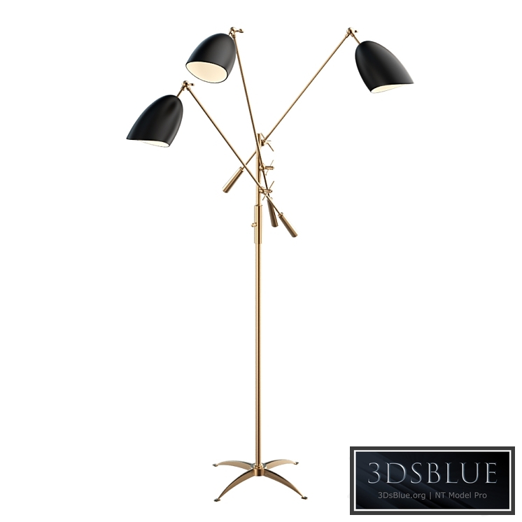 SOMMERARD TRIPLE ARM FLOOR LAMP