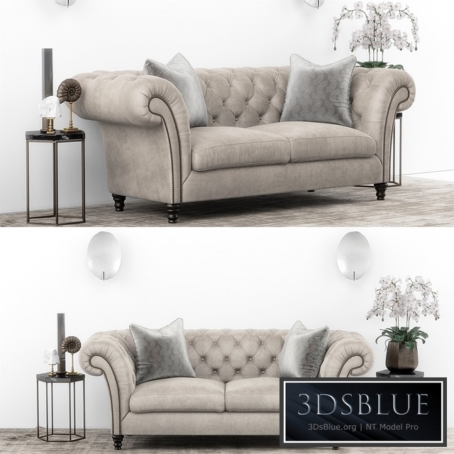 Club Chesterfield sofa set