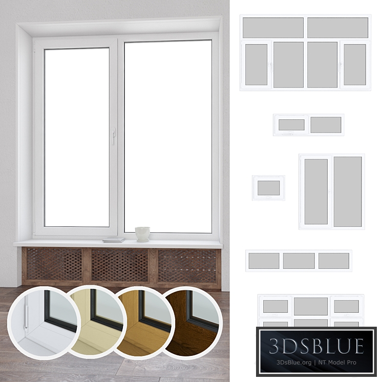 Set of plastic windows 01