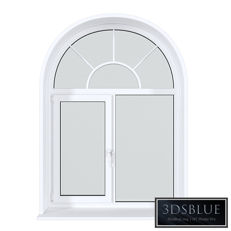 A set of arched plastic windows 18