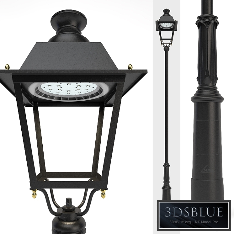 Lamppost SALVI VILLA OCHOCENTISTA LED