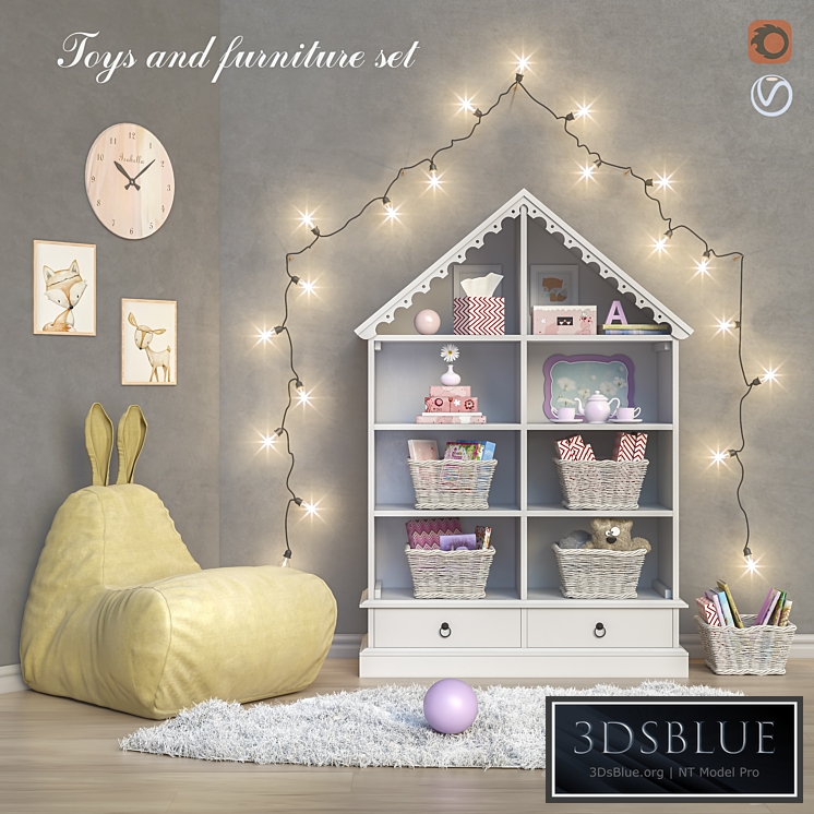 Toys and furniture set 21