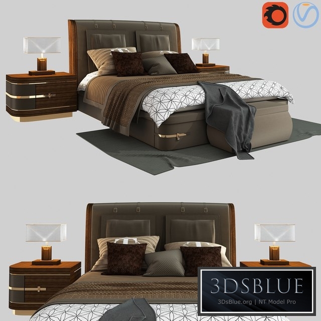 Diamond bed by Turri