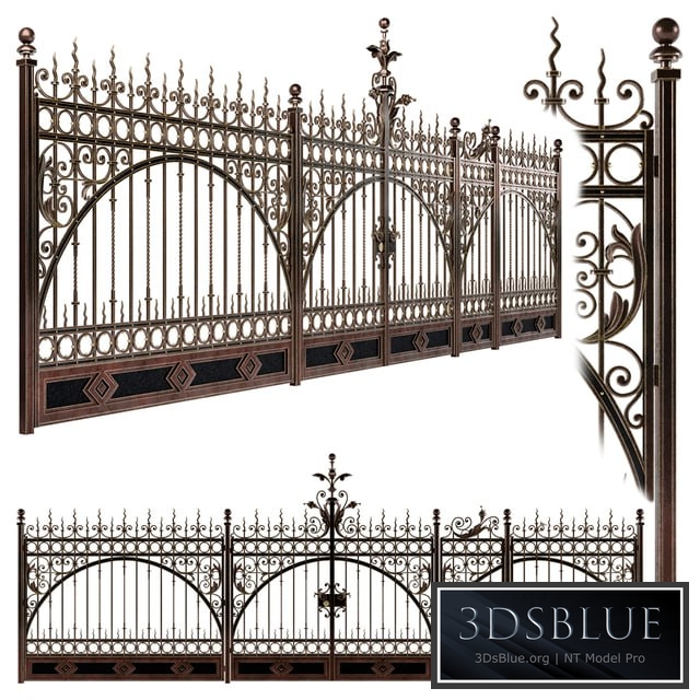Forged gate wickets and fences N2