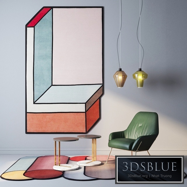 cc-tapis rugs, Foscarini Diesel lamps, ASIA Leather armchair