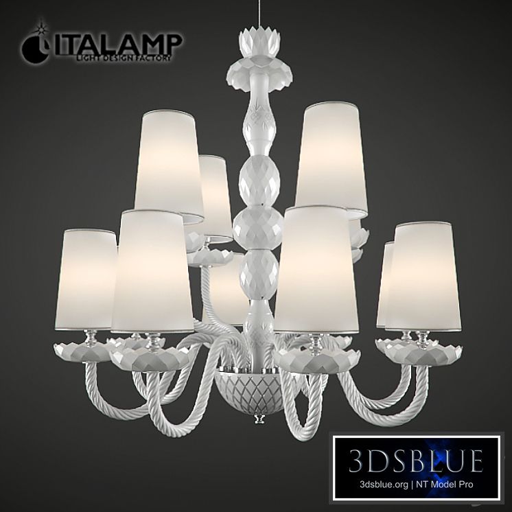 Chandelier Italamp 2848 + 4 White NK White shades