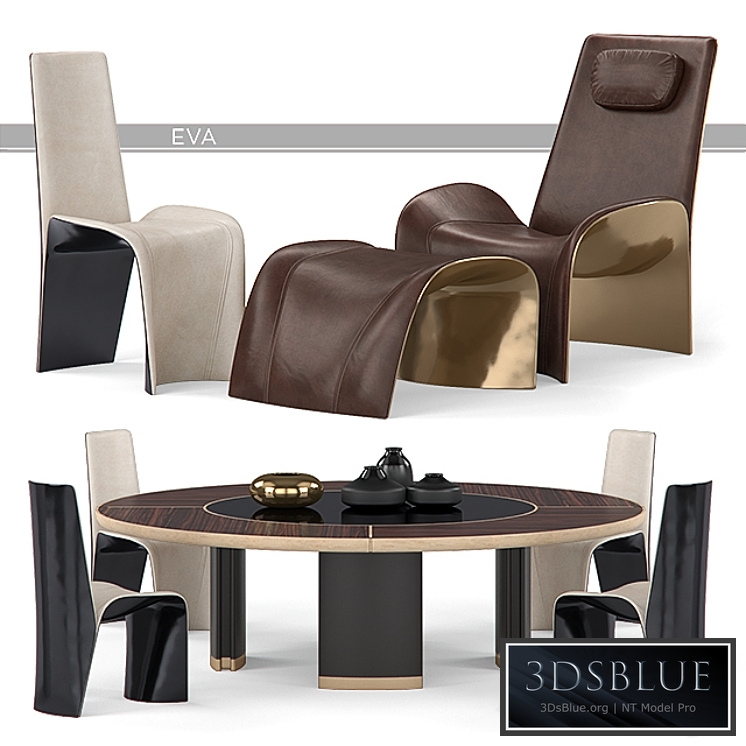 Giorgetti Eva Chairs and Gordon Table