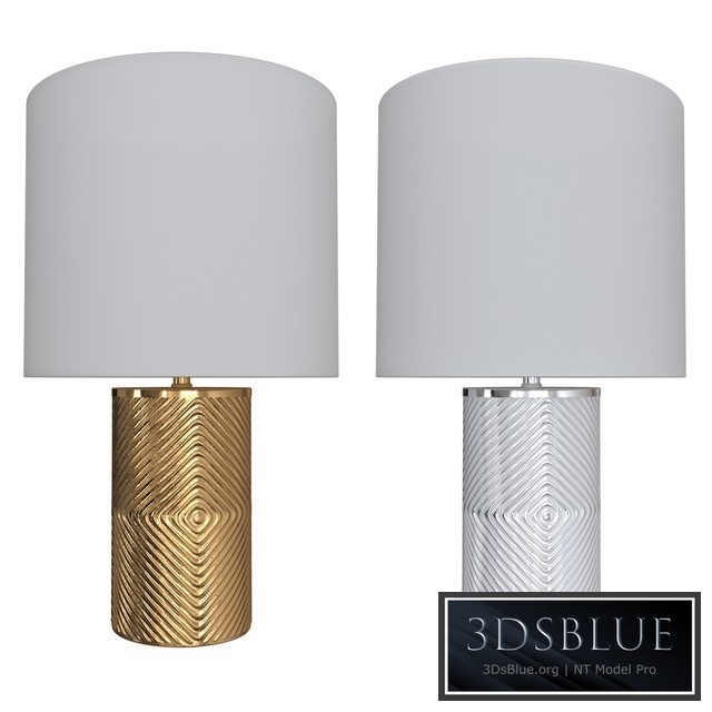 West Elm Etched Glass Table Lamp