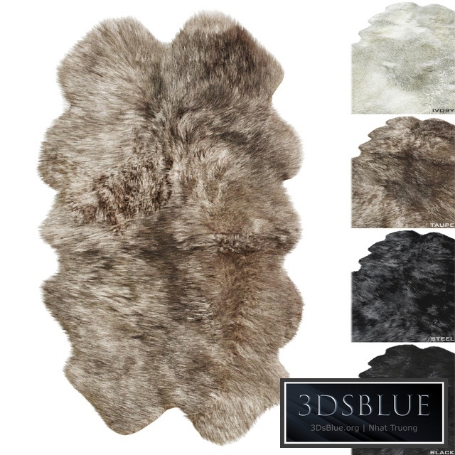 Natural Sheepskin Rug RH