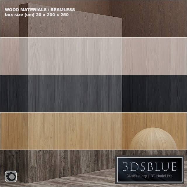 Material wood / veneer (seamless) - set 10