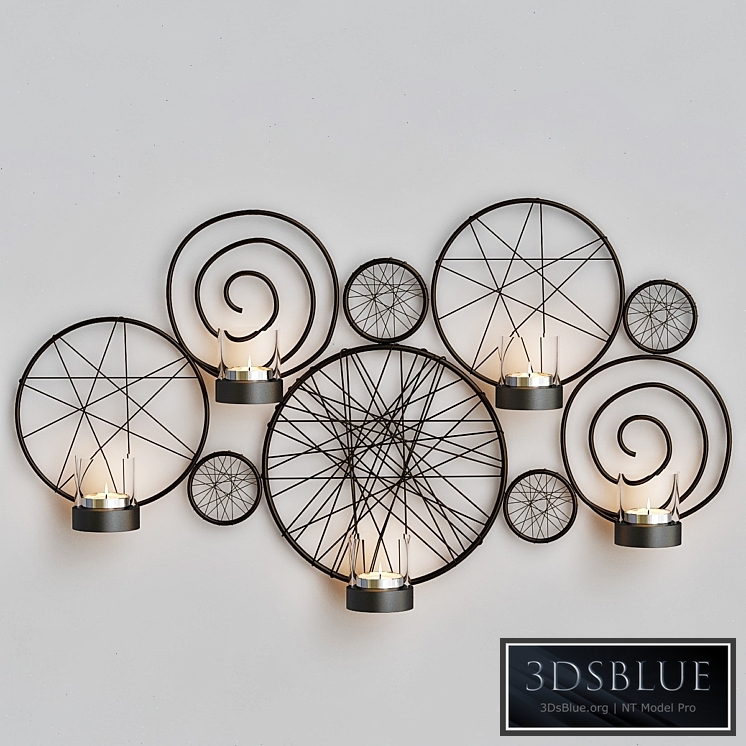 Pleasture of life Metal wall sconce