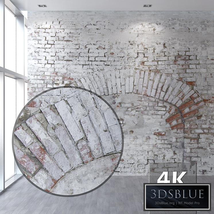 Brick wall 59 (with a blocked arch)