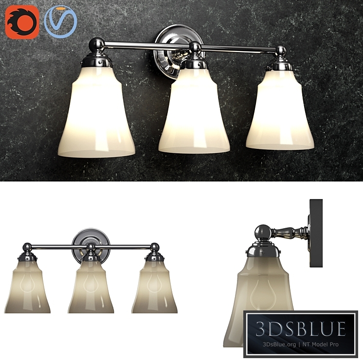 Pottery barn Sussex Triple Sconce