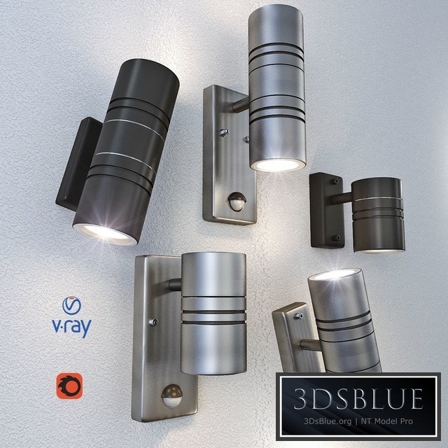 Lamps of the ARNE-LED model from the company LUCIDE, Belgium. 4 versions, 2 coating options.