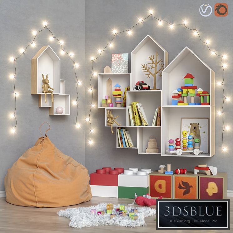 Toys and furniture set 24