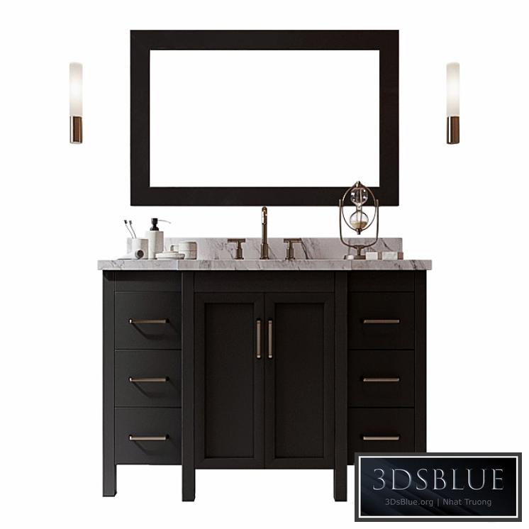 Bathroom Vanity bmc1603-v4802-blk