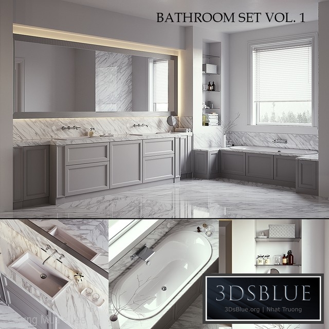 L&#39;ORIGINE Aeterna Bathroom set (vray GGX, corona PBR)