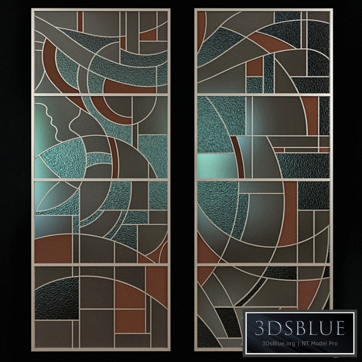 Stained glass in avant-garde style