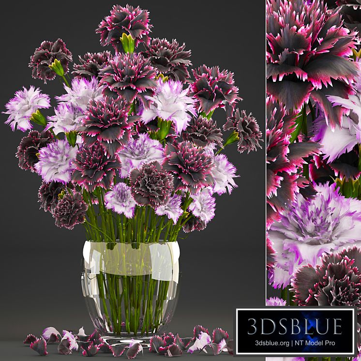 Bouquet of flowers 11. Carnation, vase, decor, spring flowers