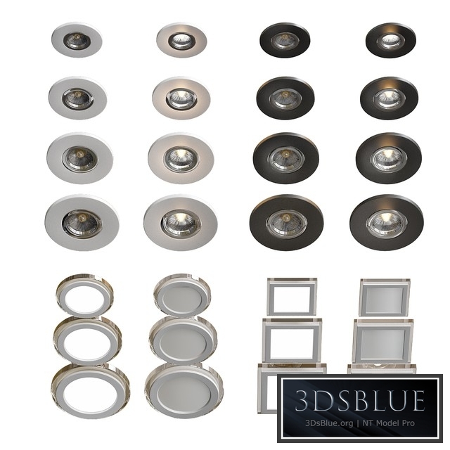 Recessed luminaires delta light 4 kinds