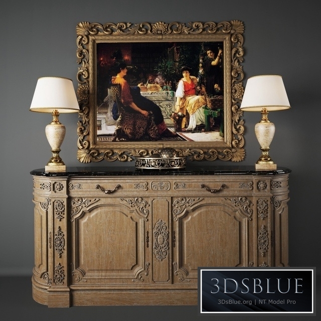 Provasi Sideboard 0674 + Decorative set
