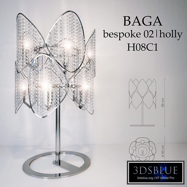 Table lamp BAGA holly / H08C1