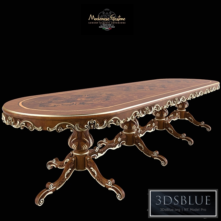 Oval table Modenese Gastone Art 12137