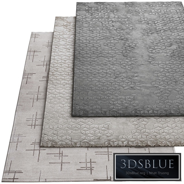 The rugs company Star Silk Charcoal