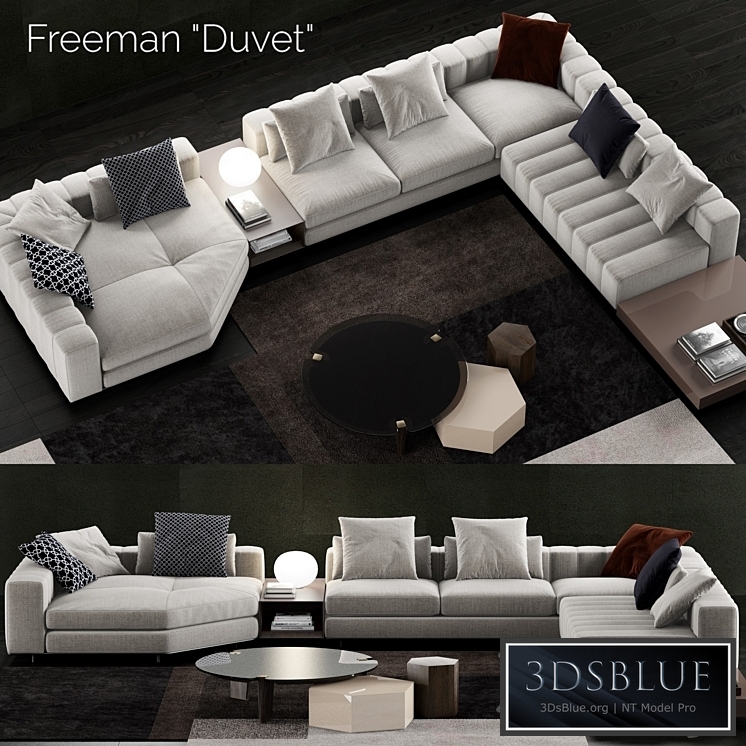 Minotti Freeman Duvet Sofa