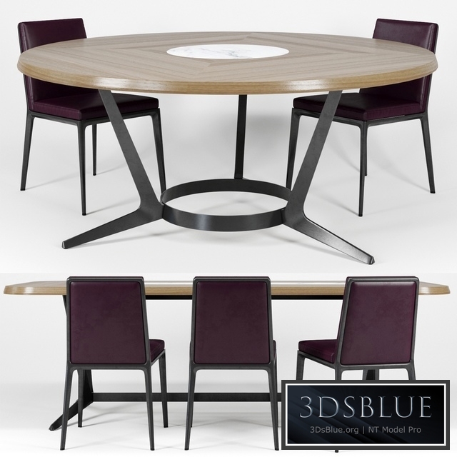 B & B Maxalto Caratos chair Astrum table