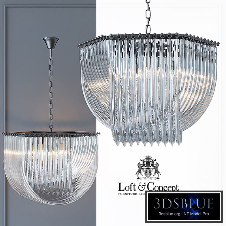 Chandelier Retro Frozen Glass Chandelier 66